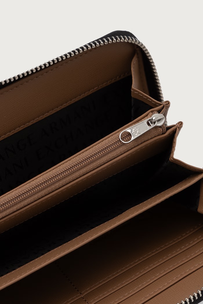 Аксесуари Armani Exchange гаманець жіночий зі штучної шкіри 948486.0A874 бежевий