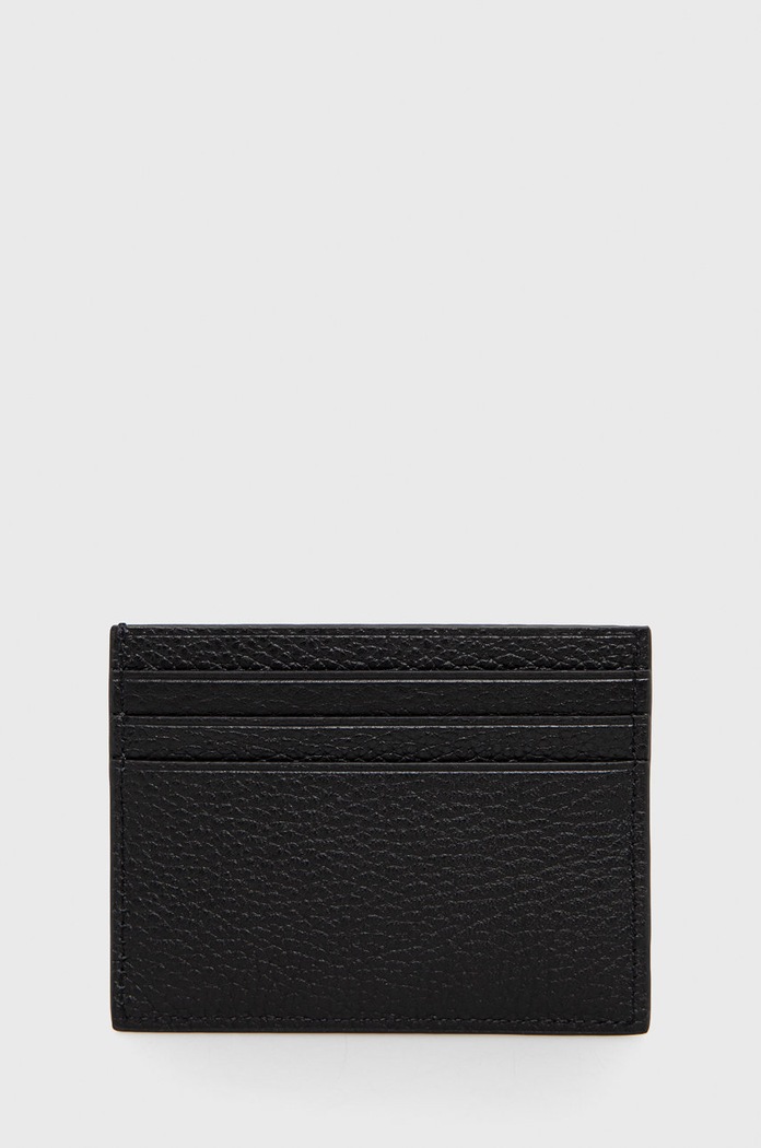 Kožené pouzdro na karty Calvin Klein K50K507389.PPYY černá SS22