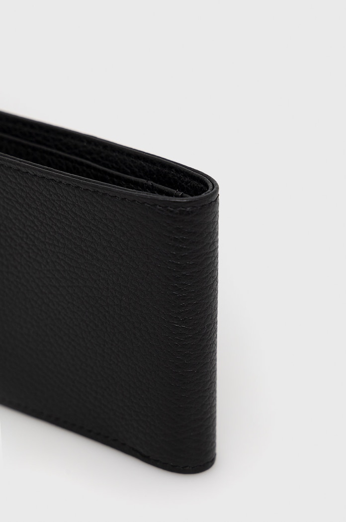 Usnjena denarnica in etui za kartice Emporio Armani Y4R378.Y068E črna SS22
