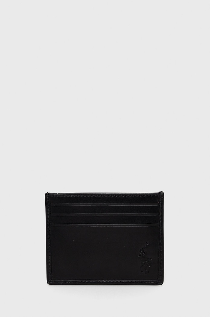 Polo Ralph Lauren Кожен калъф за карти Polo Ralph Lauren 405845400001 черен SS22