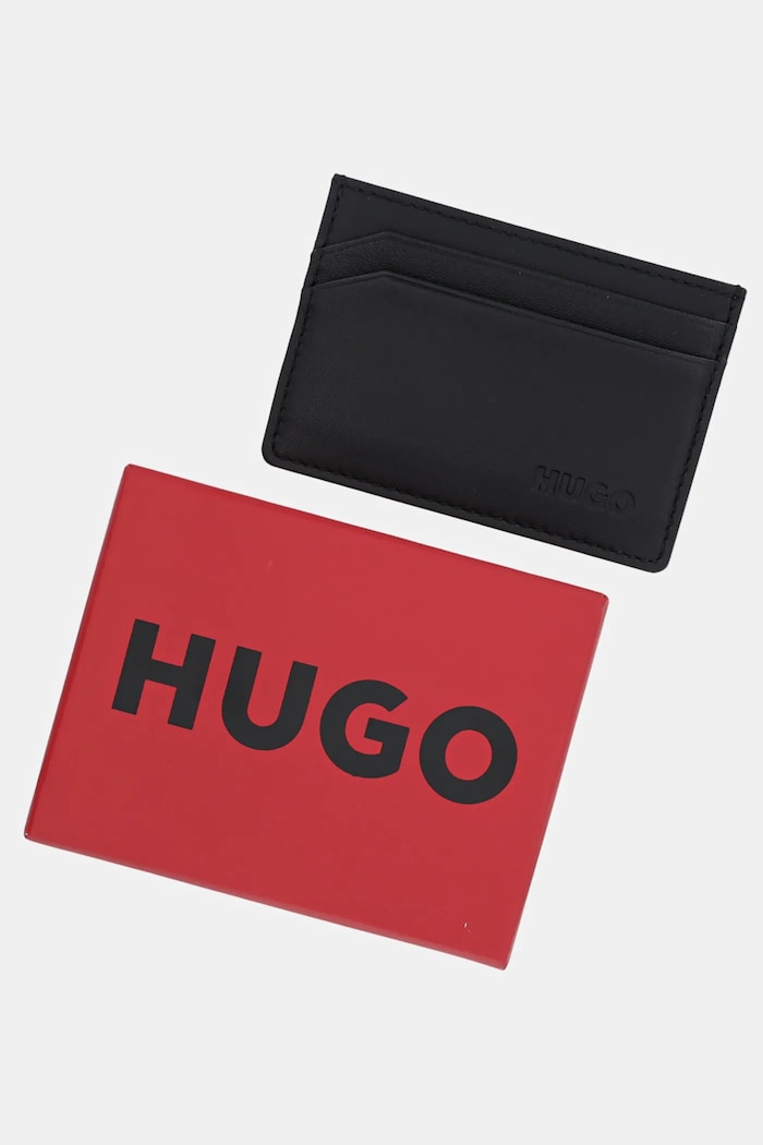 HUGO etui na karty skórzane 50470746 czarny 50470746