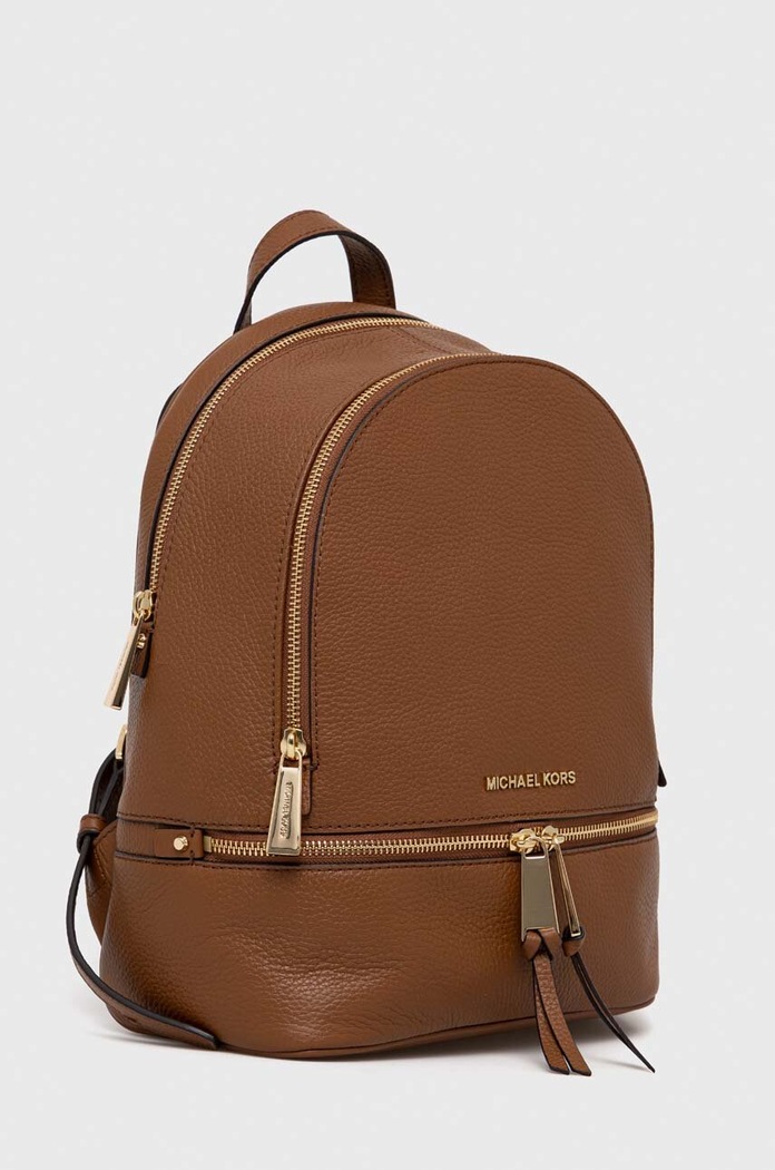 Kožený ruksak MICHAEL Michael Kors 30S5GEZB1L hnedá SS26