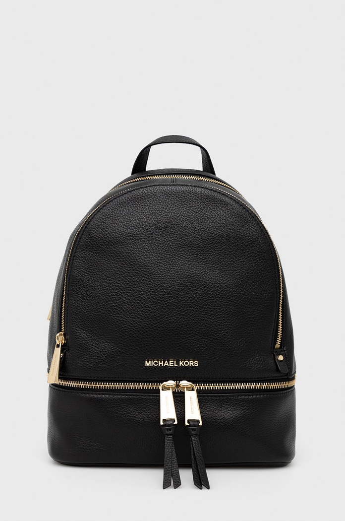 MICHAEL Michael Kors plecak skórzany 30S5GEZB1L skóra licowa czarny 30S5GEZB1L