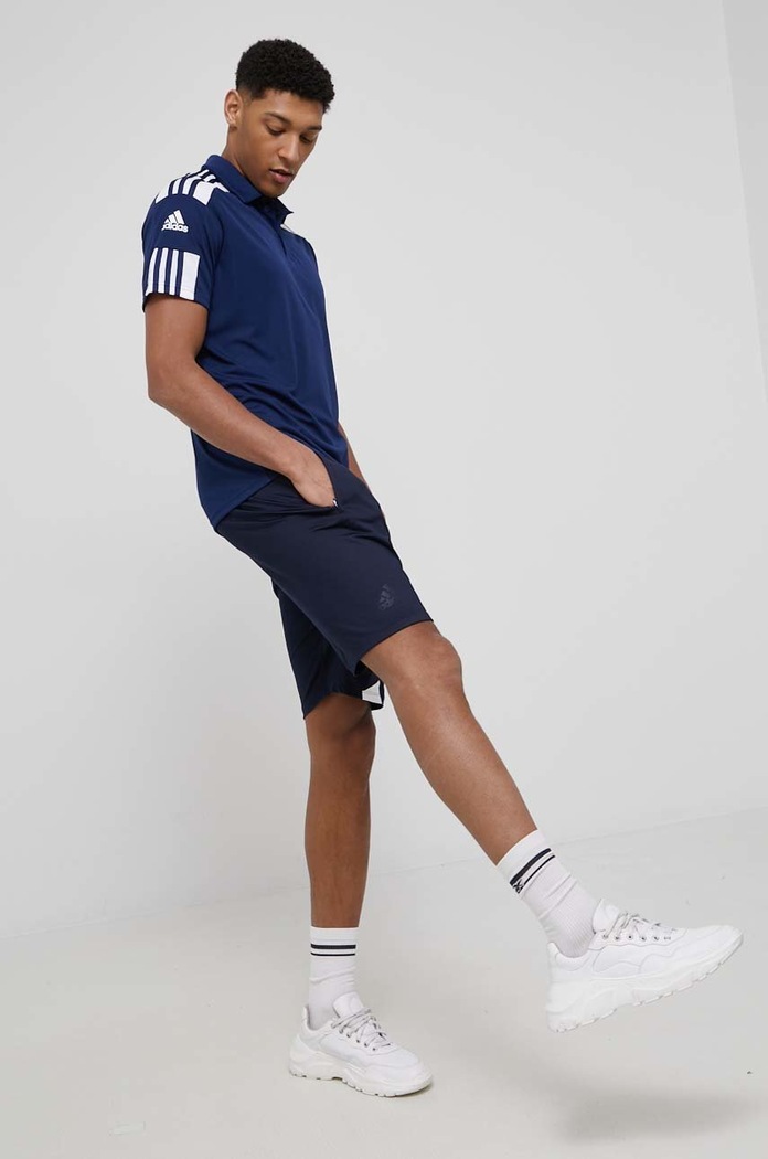 Tréningová polokošeľa adidas Performance Squadra 21 nášivka tmavomodrá HC6277