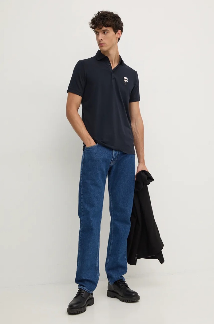 Polo tričko Karl Lagerfeld 500221.745022 námořnická modř AA00