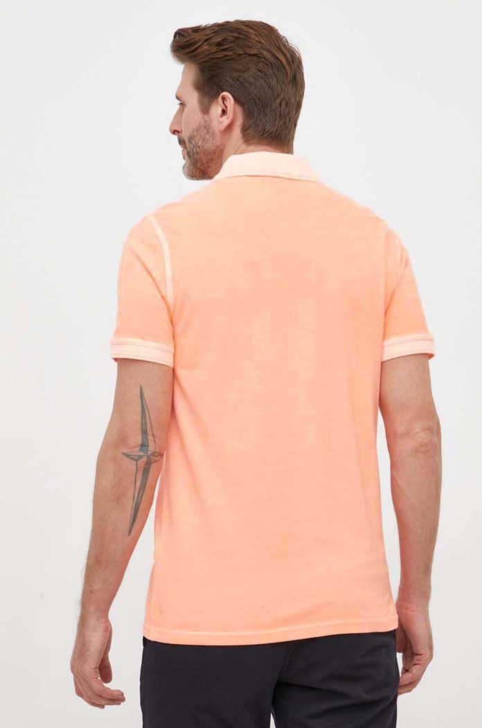 Odzież BOSS Orange BOSS polo bawełniane BOSS ORANGE 50468576 pomarańczowy