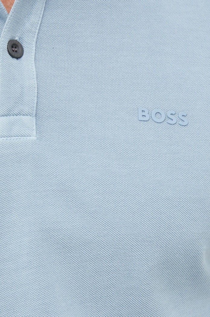 BOSS polo de bumbac CASUAL BOSS Orange albastru 50468576