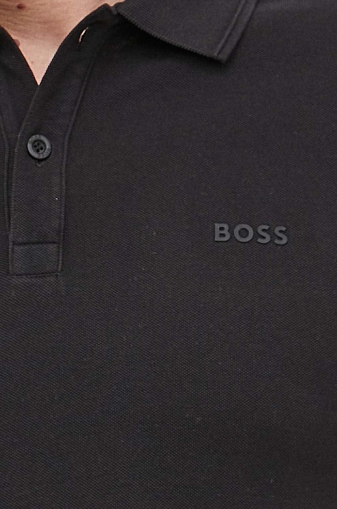 BOSS polo bawełniane BOSS ORANGE 50468576 50468576 czarny