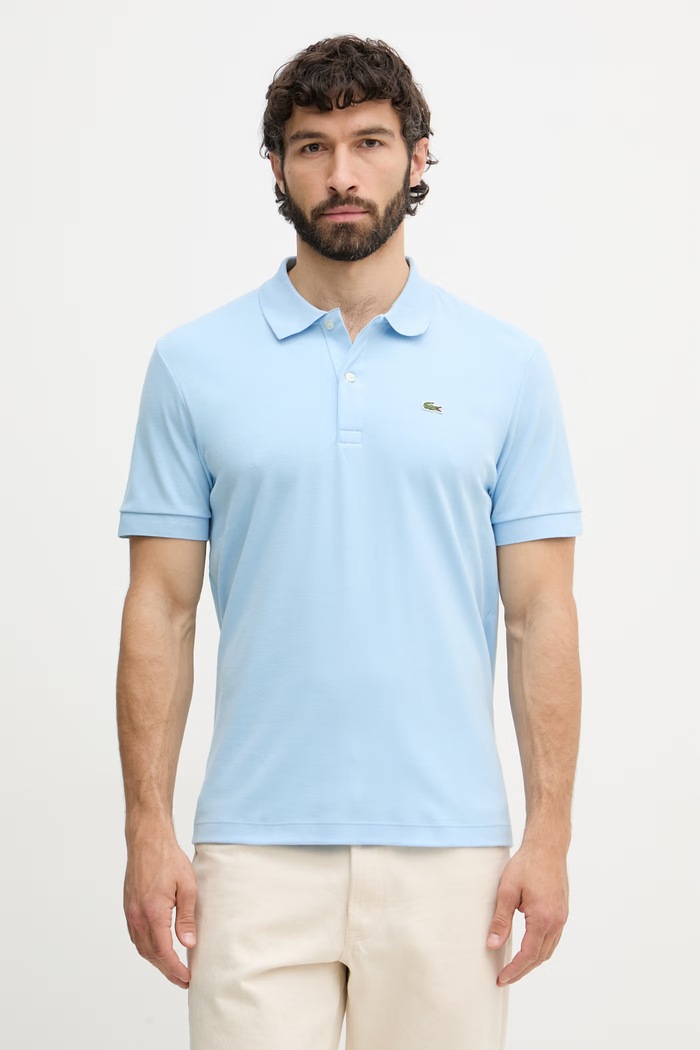 Lacoste polo bavlněné pánské modrá DH2050.