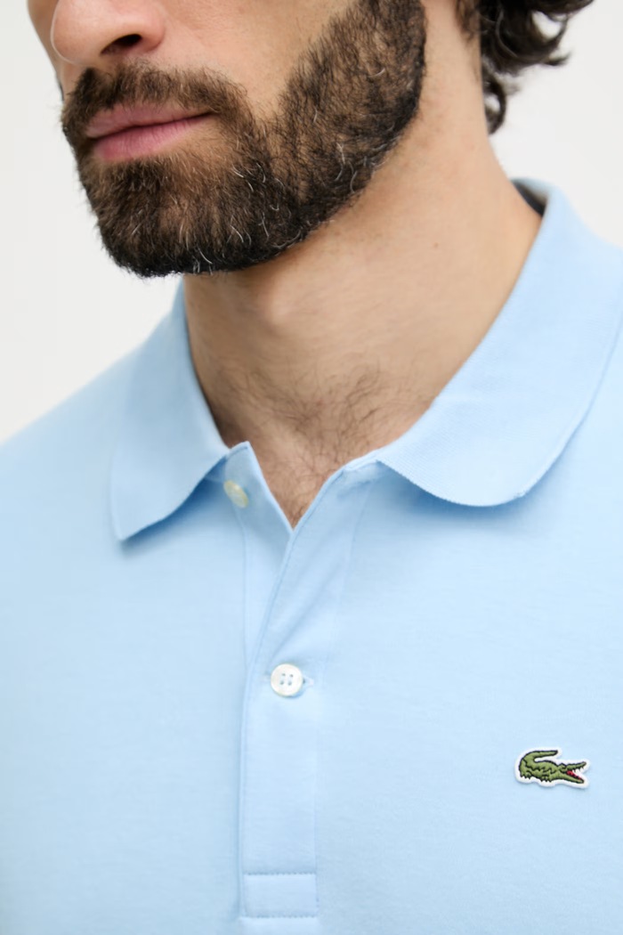 Lacoste polo bavlněné pánské DH2050. modrá