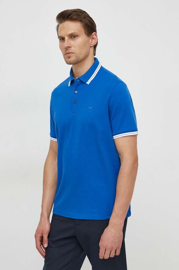 Michael Kors polo in cotone blu CS2512720B