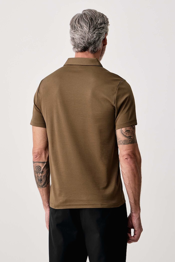 Odzież Michael Kors Polo męskie bawełniane CS15073C93 zielony