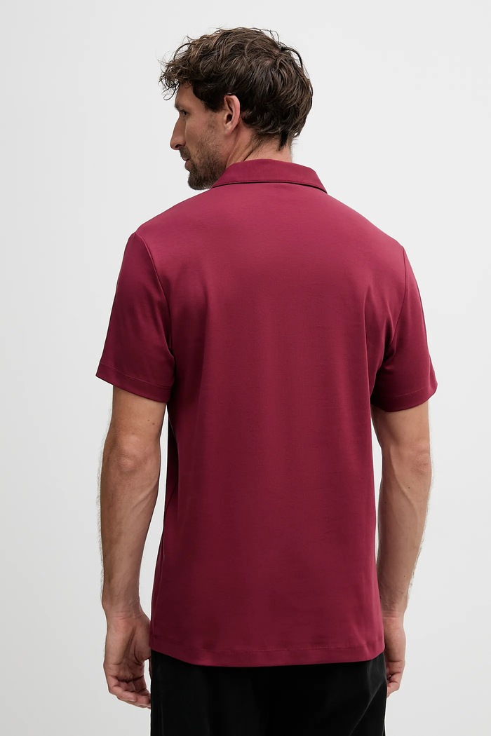 Îmbrăcăminte Michael Kors Polo pentru bărbați din bumbac CS15073C93 burgundia
