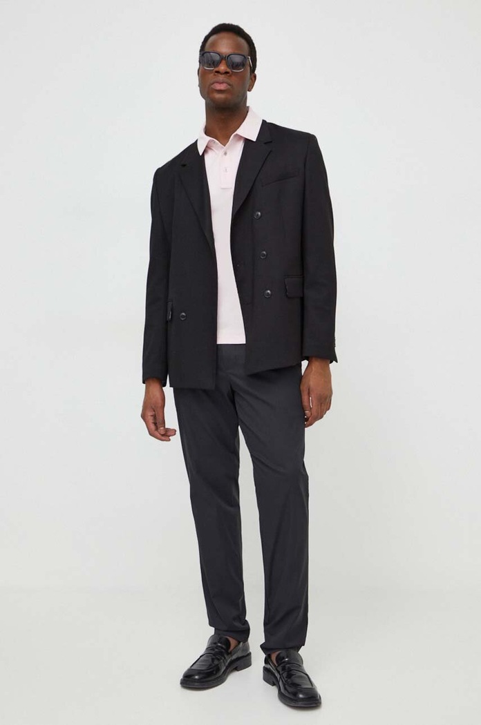 Michael Kors polo bawełniane CB95FGVC93 różowy AW25