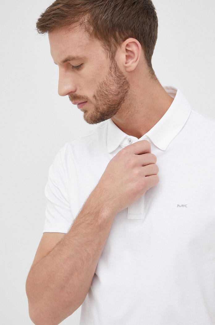 Michael Kors polo in cotone bianco CB95FGVC93