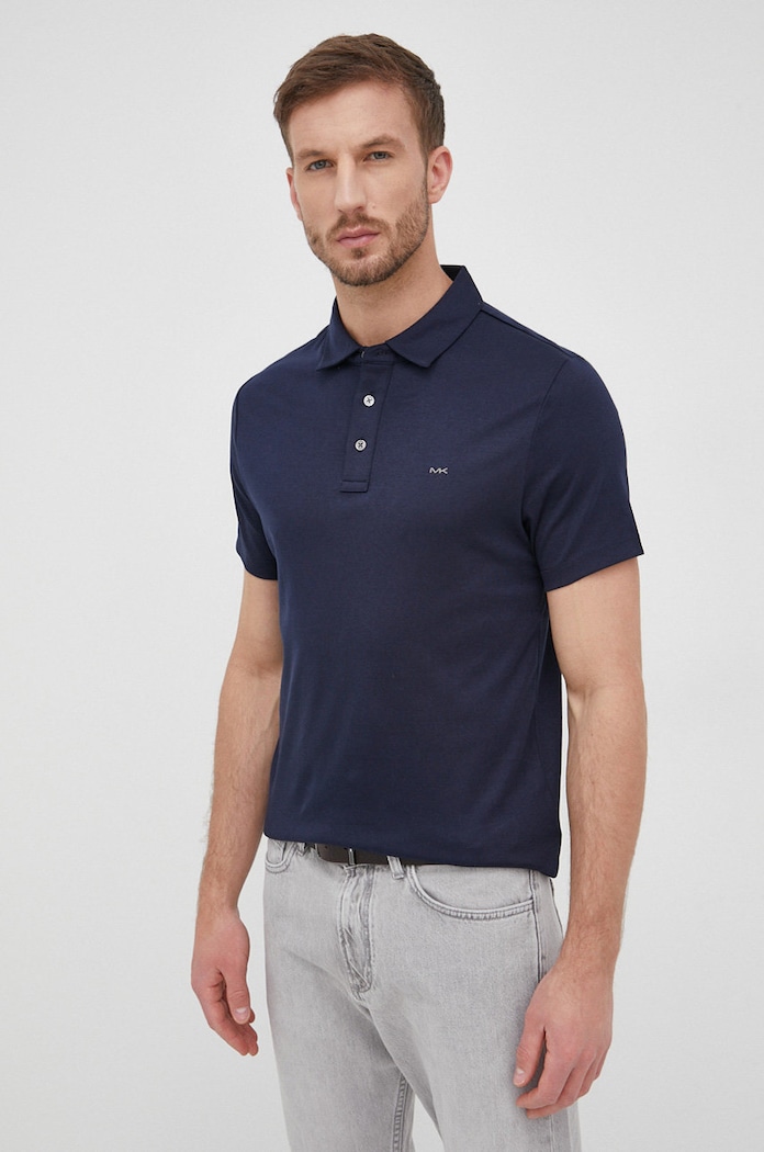Michael Kors polo bawełniane CB95FGVC93 bawełna granatowy CB95FGVC93