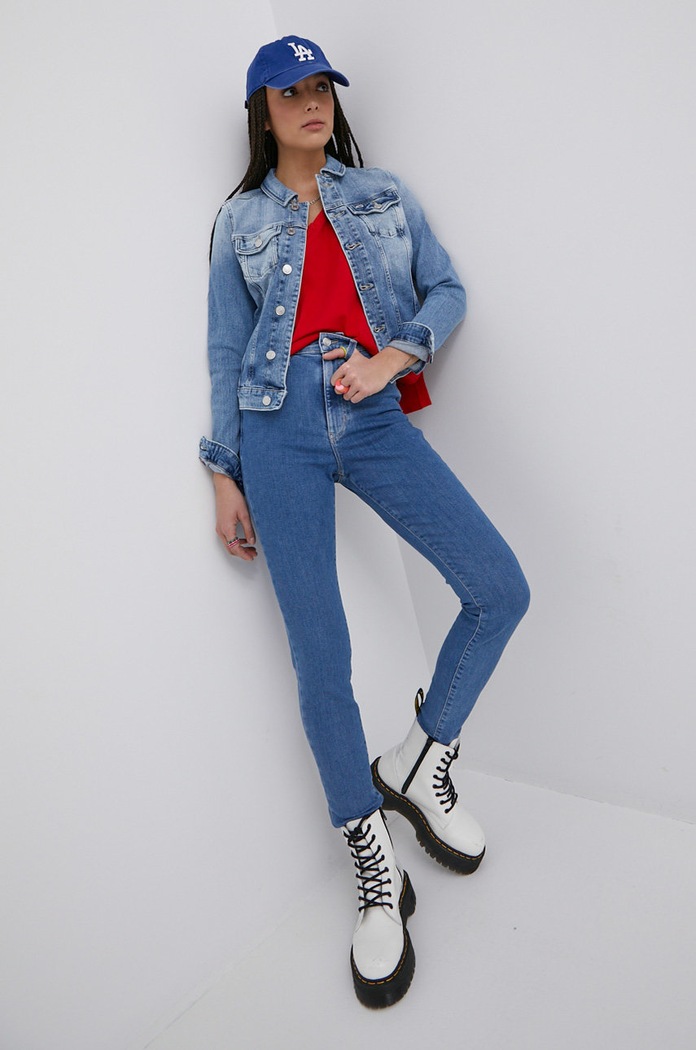 Rifle Tommy Jeans Melanie Bf6231 DW0DW12396.PPYY modrá SS22
