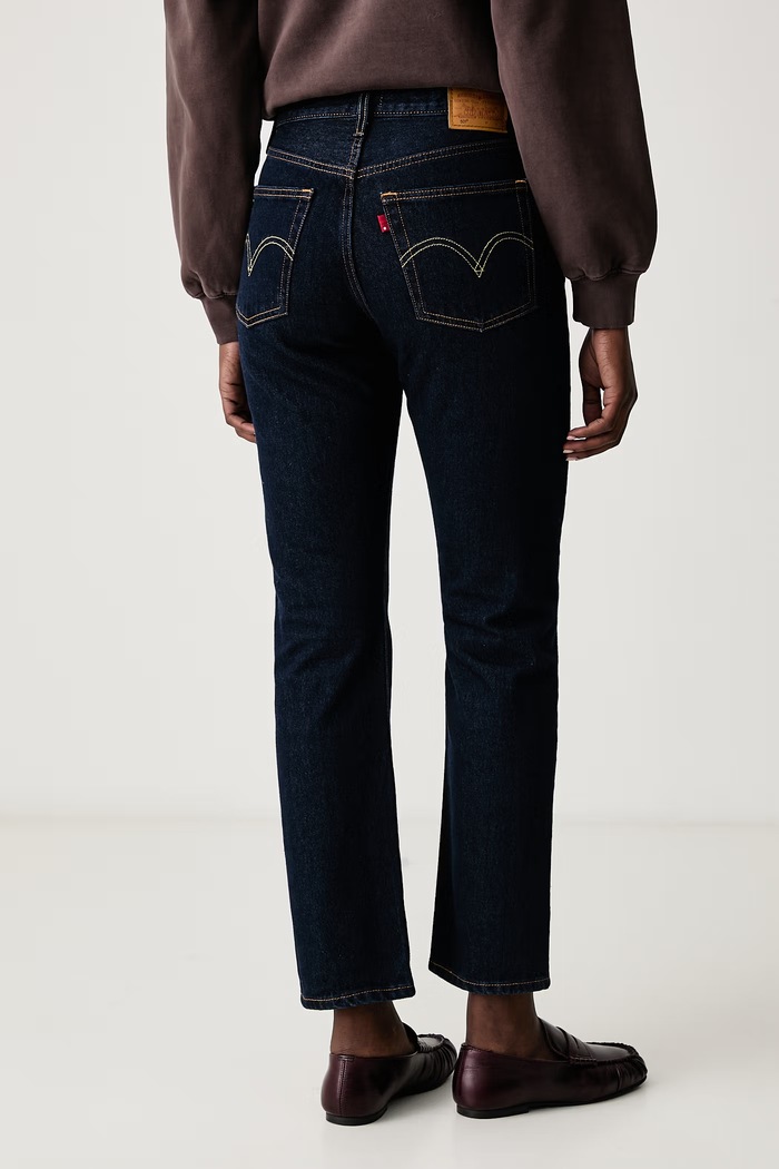 Odzież Levi's Jeansy straight damskie 501® JEANS FOR WOMEN 12501.0384 granatowy