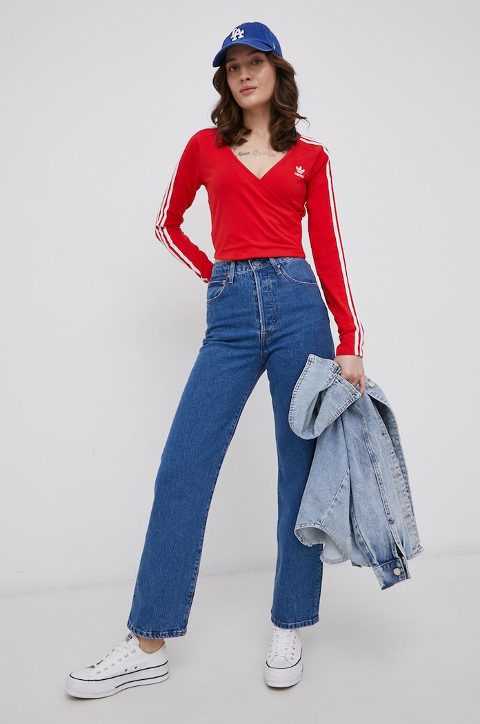 Levi's jeansy RIBCAGE STRAIGHT ANKLE 72693.0117 niebieski AW23