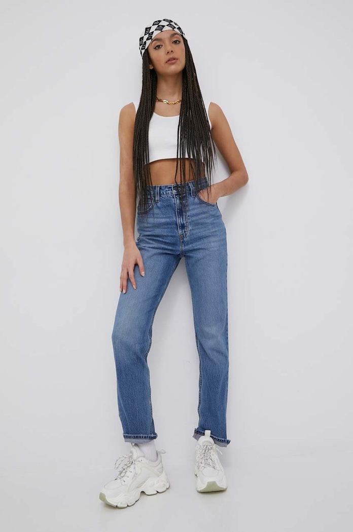 Levi's jeansy 70S HIGH SLIM STRAIGHT niebieski A0898.0016