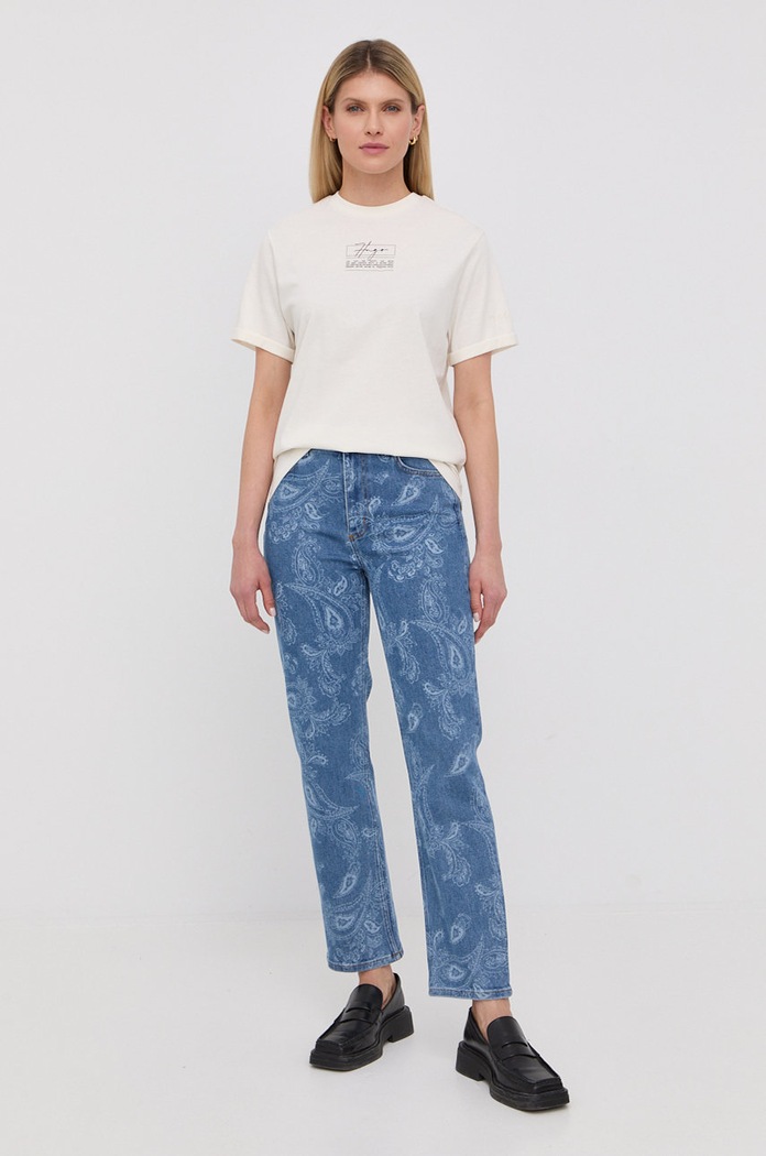 The Kooples Jeansi FJEA24008J albastru SS22