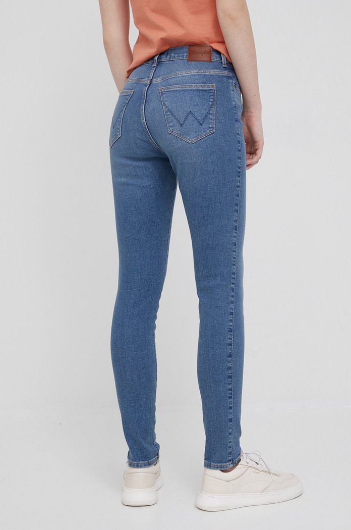 Odjeća Traperice Wrangler High Rise Skinny Day Trip W27HXN415 plava