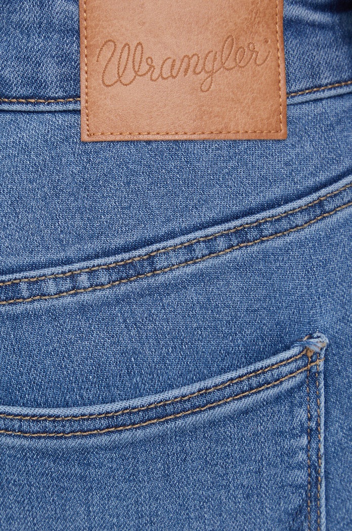 Wrangler jeansy SKINNY SOFT MARBLE niebieski W28KXQ43X