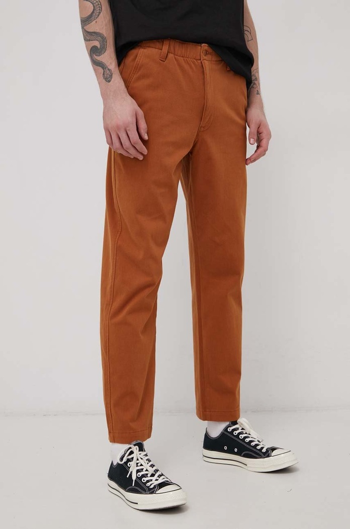 Levi's Spodnie z elastanem brązowy A1040.0017