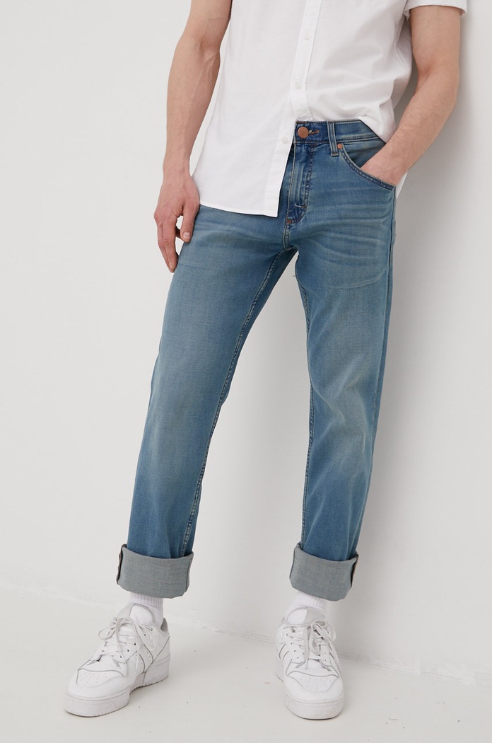Wrangler jeansy GREENSBORO TINTED INDIGO niebieski W15QCS29S