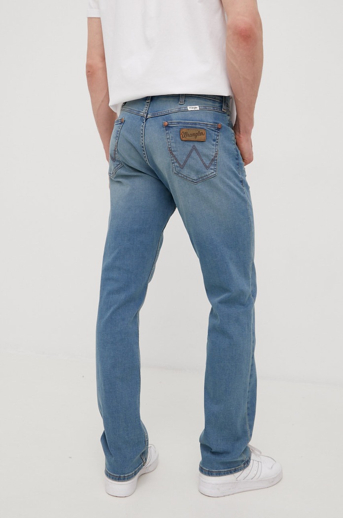 Odzież Wrangler jeansy GREENSBORO TINTED INDIGO W15QCS29S niebieski