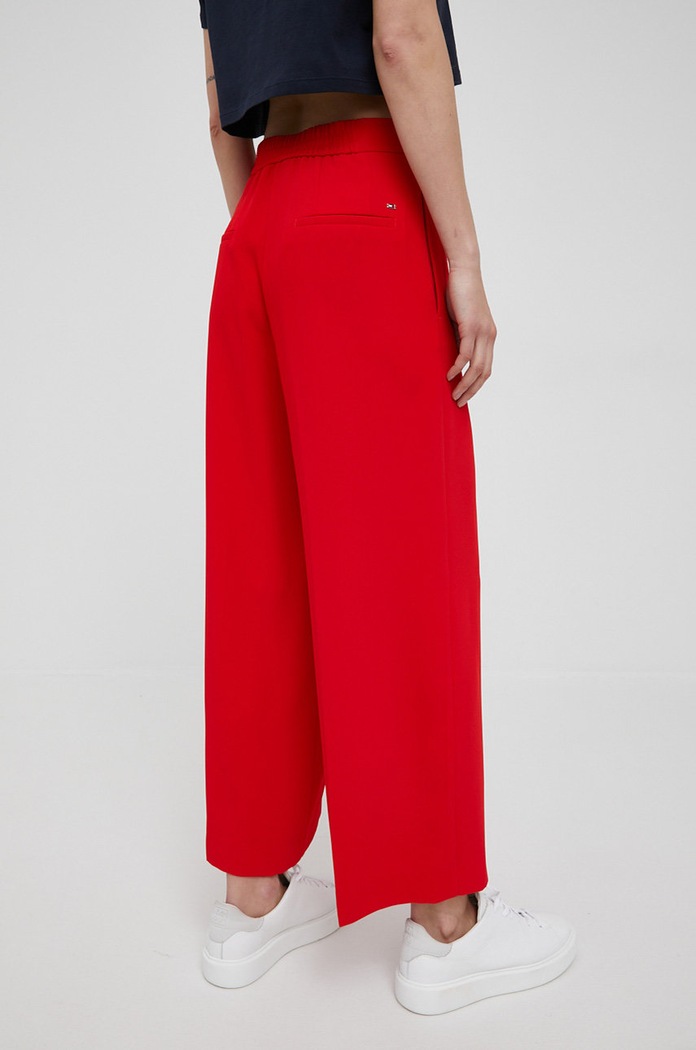 Oblečenie Nohavice Tommy Hilfiger WW0WW33455.PPYY červená