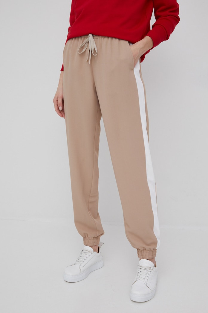 Hlače Tommy Hilfiger WW0WW33446.PPYY bež SS22