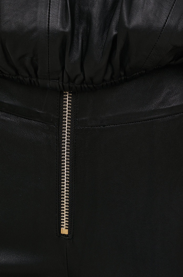 Pantaloni de piele Notes du Nord 12387 negru