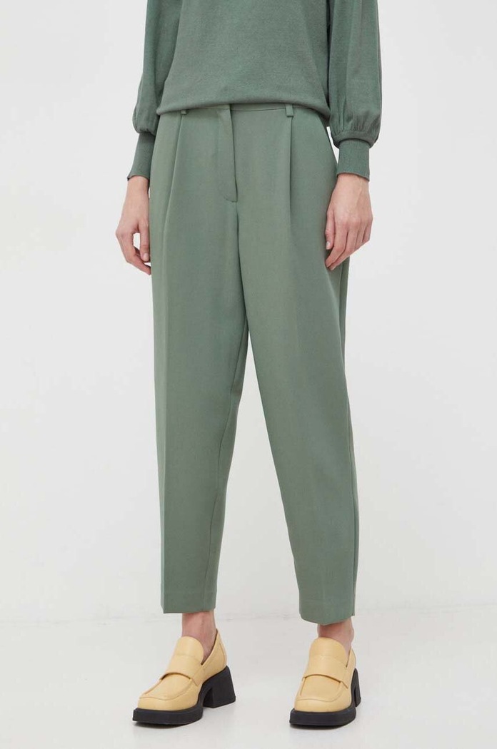 Bruuns Bazaar spodnie CindySus Dagny pants BBW2393 zielony SS25