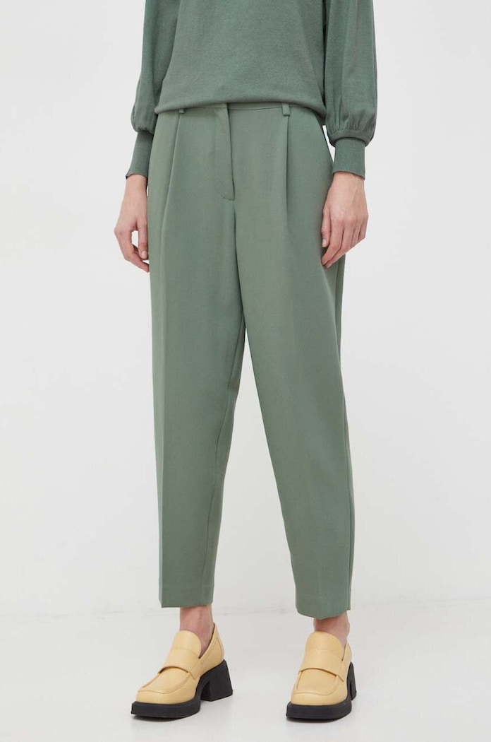 Bruuns Bazaar spodnie CindySus Dagny pants BBW2393 zielony SS25
