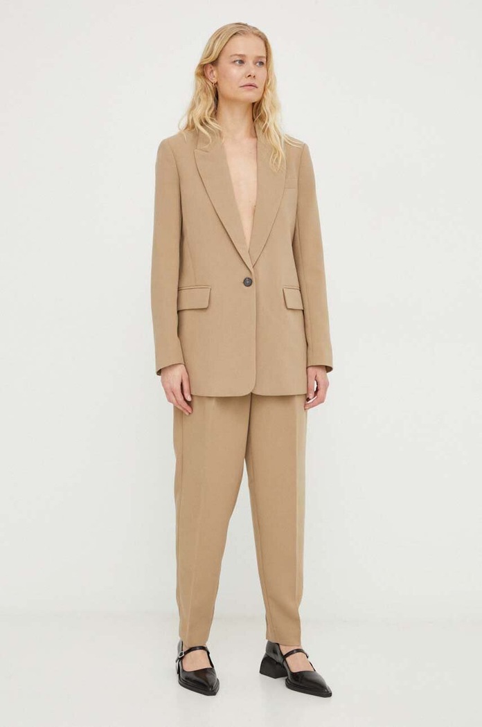 Панталон Bruuns Bazaar CindySus Dagny pants BBW2393 бежов SS25