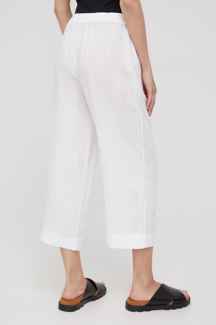 Odzież Dkny spodnie lniane P2RKSEUA P2RKSEUA biały