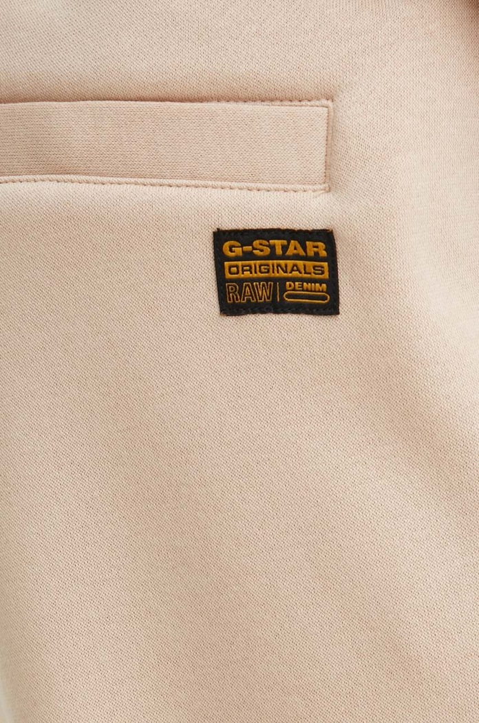 G-Star spodnie dresowe Premium core 2.0 beżowy D21320.C235