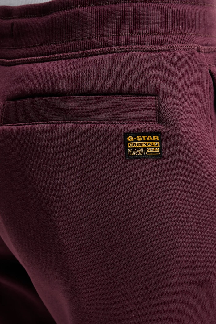 Tepláky G-Star Raw Premium core 2.0 burgundské D21320.C235