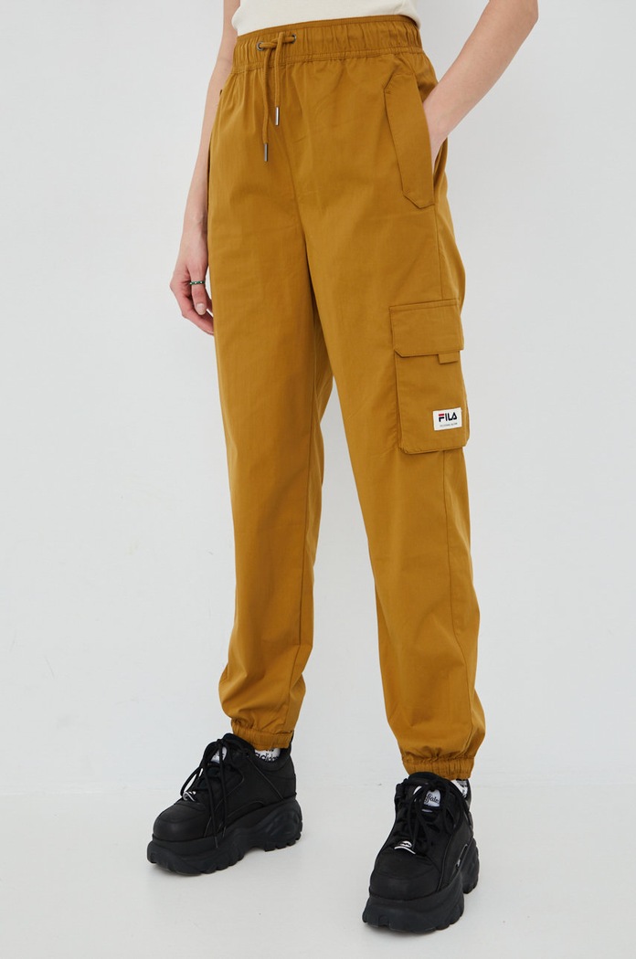 Donji dio trenirke Fila s elastinom smeđa FAW0013