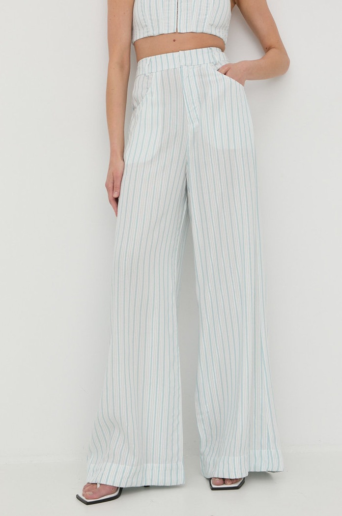 Παντελόνι For Love & Lemons CB1766.SP22 μπλε SS22