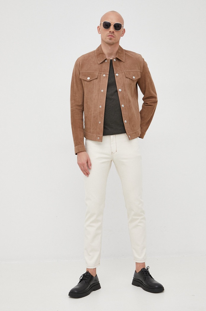 Sisley jeansy 4FAKSE00F.600 beżowy SS22