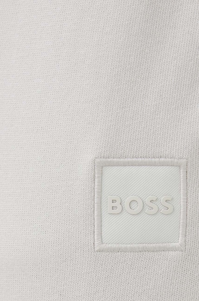 BOSS pamut melegítőnadrág BOSS CASUAL szürke 50468448
