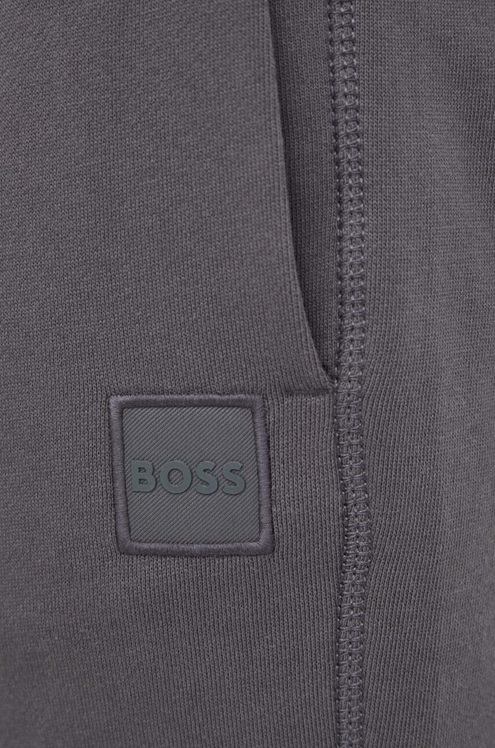 BOSS spodnie dresowe bawełniane BOSS CASUAL szary 50468448