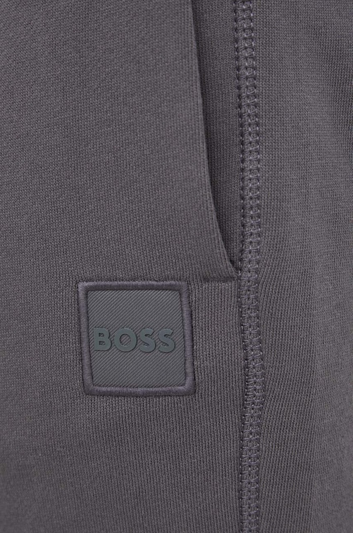 BOSS spodnie dresowe bawełniane BOSS CASUAL szary 50468448