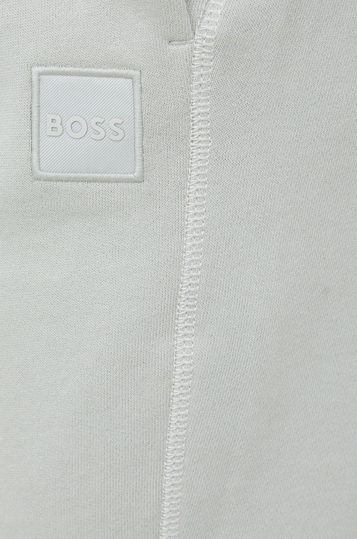 BOSS spodnie dresowe bawełniane BOSS ORANGE 50468448 szary