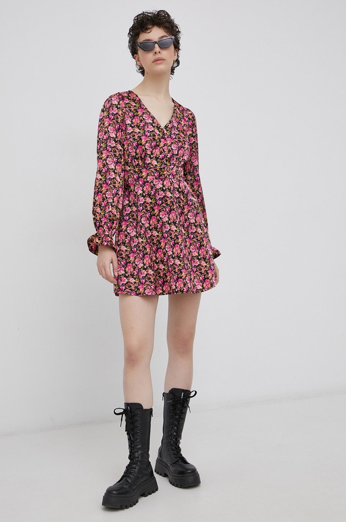 Рокля Vero Moda флорален розов 10260491.VeryBerry