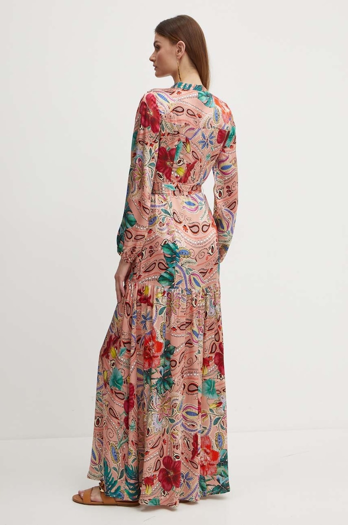 Oblečení Hedvábné šaty Marciano by Guess 2GGK70.9700Z oranžová