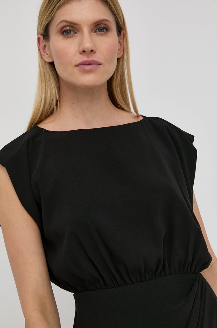 Šaty The Kooples čierna FROB24074K