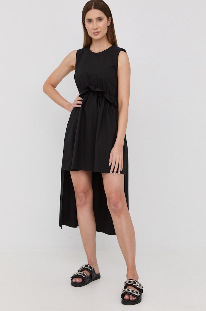 Red Valentino sukienka z elastanem czarny XR0VAEL00VU